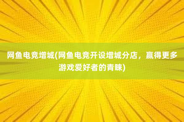 网鱼电竞增城(网鱼电竞开设增城分店，赢得更多游戏爱好者的青睐)