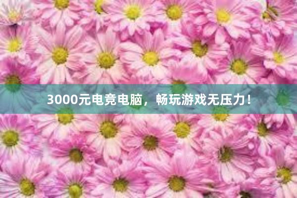 3000元电竞电脑，畅玩游戏无压力！